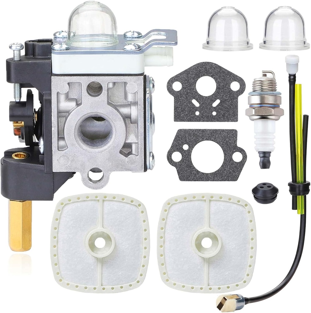 HOODELL SRM-210 GT-200R Carburetor Kit for Echo SRM-230 HC-150 PE-200 PPF-210 PAS-230 Carb, with Primer Bulb Air Filter for String Hedge Trimmer Edger