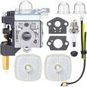 HOODELL SRM-210 GT-200R Carburetor Kit for Echo SRM-230 HC-150 PE-200 PPF-210 PAS-230 Carb, with Primer Bulb Air Filter for String Hedge Trimmer Edger