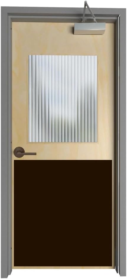 Durable Door Armor Plate - Multiple Finish & Size Options - 30" Heigh x 34" Width (Standard Residential) - Oil Rubbed Bronze - Adhesive