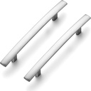 Ravinte 30 Pack 6 Inch Curved Cabinet Pulls Brushed Nickel Zinc Alloy Kitchen Cupboard Hadware Arch Drawer Handles Cabinet Pulls 6" Length,3.75" Hole Center