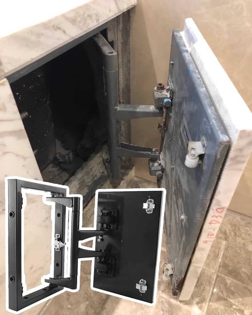 Shower Concealed Access Panel for Bathroom, Hidden Magnetic Tile Access Panel System 14x14 24x24, Universal Inspection Hatch Cover for Drywall(650x750mm/26x30in)