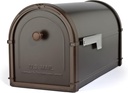 Architectural Mailboxes Bellevue Galvanized Steel Post Mount Mailbox, Compatibility Code G, 5591RZ-10, Rubbed Bronze, Large Capacity