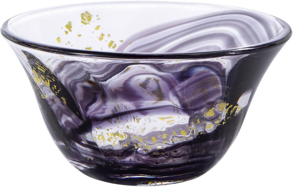 ADERIA F75219 Tsugaru Vidro Nebuta Akari Cup, Sumi, 1.6 fl oz (45 ml), Made in a Cosmetic Box, Japanese Sake, Glass, Cold Sake, Boar Mouth, Sake Bottle, Guinokuchi, Stylish, Gift, Gift, Celebration,