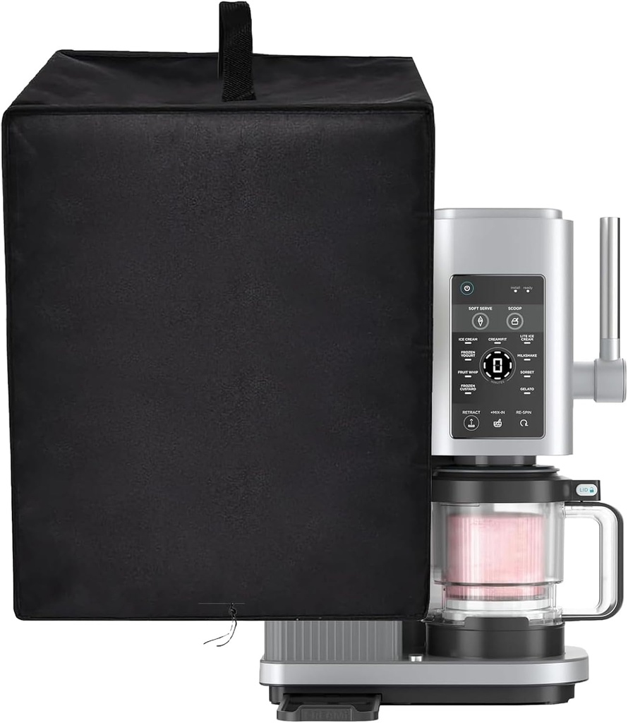 Ice Cream Machine Dust Cover for Ninja NC701 Swirl by CREAMi Ice Cream and 16oz Soft Serve Maker, Heavy Duty Waterproof Dust Protective Cover Case for Ninja NC701 Ice Cream Maker