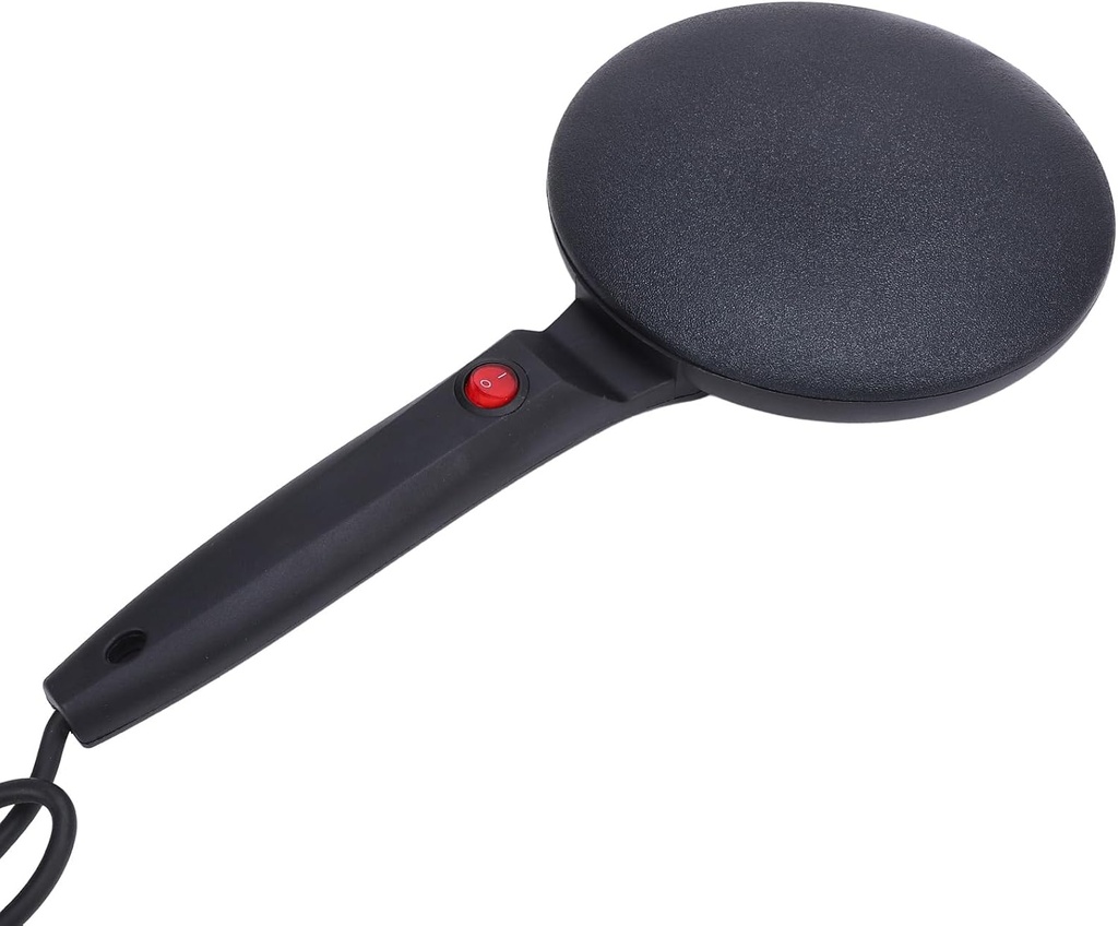 ZJchao Electric Crepe Maker Non Stick Pancake Machine Auto Temp Control with Handle for Pancakes Breakfast Cooking (US Plug 110V)