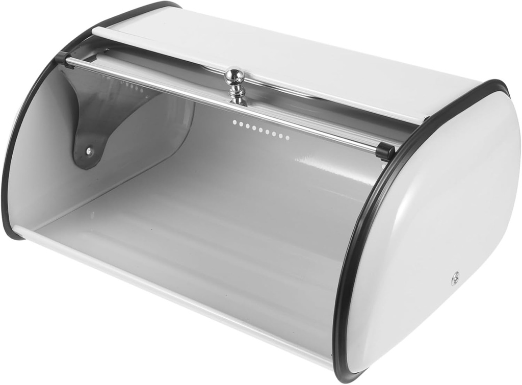 Stainless Steel Bread Box Multi Function Tabletop Bread Container with Storage Capacity for Kitchen Bakery Shop and Home Organization