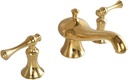 Basin Mixer Faucet 3 Hole Bathroom Sink Faucets Gold Bathroom Faucet Antique Brass Faucets for Bathroom Basin-Gold