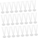 40pcs Unbreakable Cocktail Goblets Set Plastic Wine Flutes for Parties Weddings and Gatherings Lightweight Safe Drinkware for Occasion