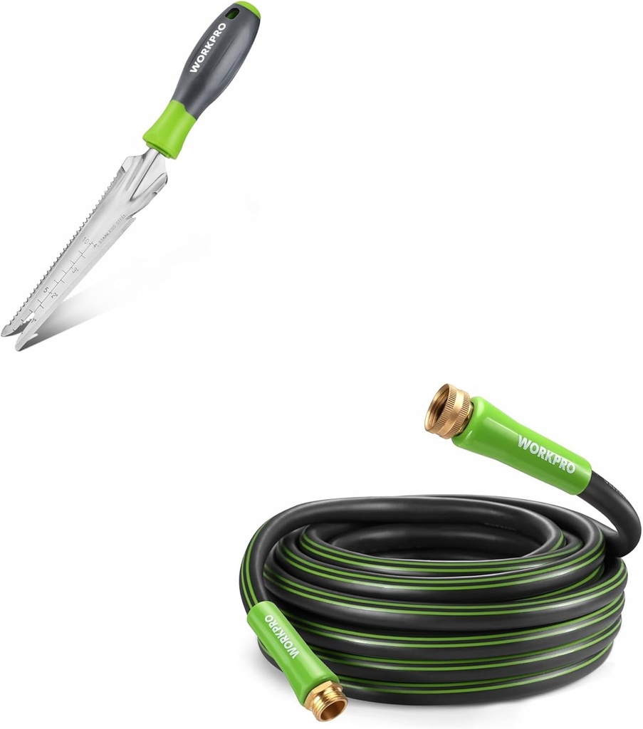 WORKPRO Hand Weeder Puller and Garden Hose 5/8 in. x 50 FT