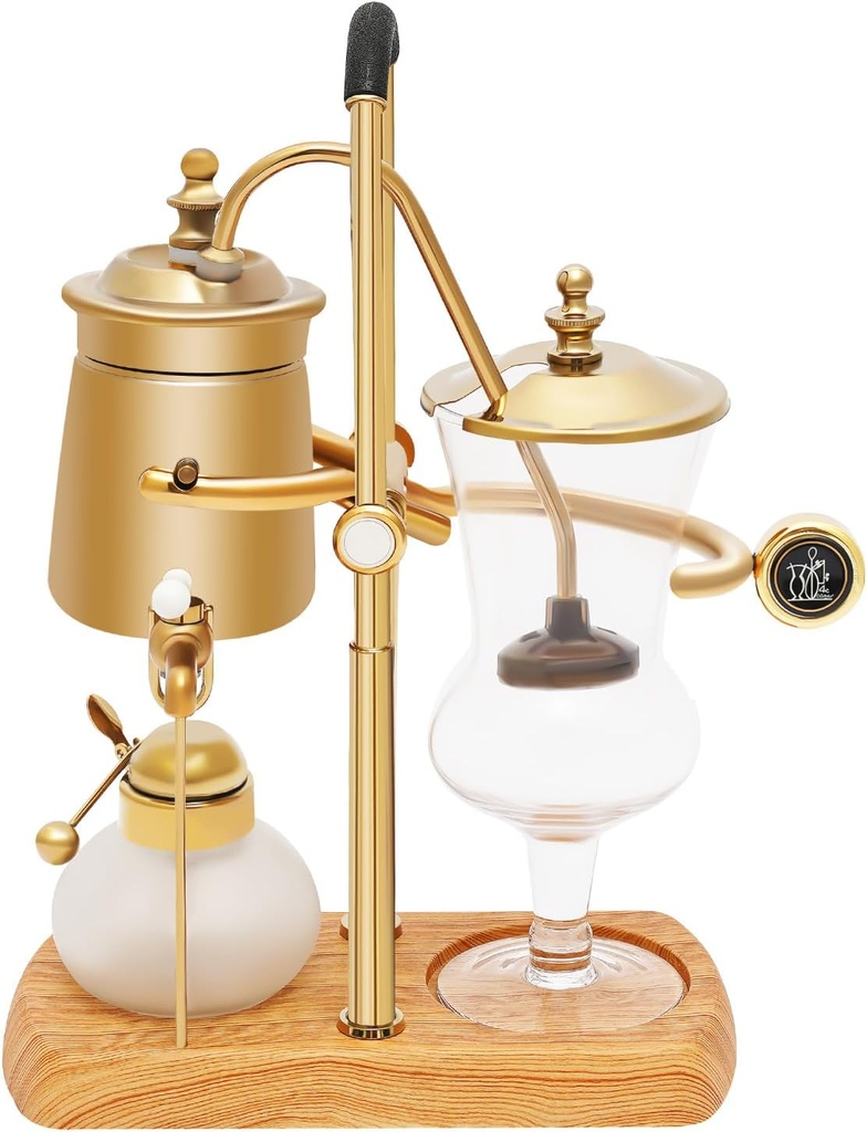 Belgium Royal Family Balance Syphon, 400ML/13.53Oz Unique Gravity Vintage Siphon Coffee Maker Vacuum Brewing System