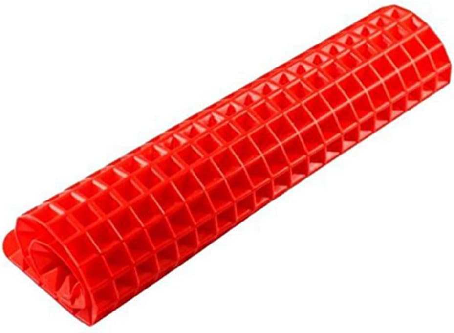 VALICLUD Red High Temperature Resistant Non Stick Silicone Baking Mat with Pyramid and Microwave Safe Pastry Cooking to Reusable Oven Liner for Macarons and Crispy Baking