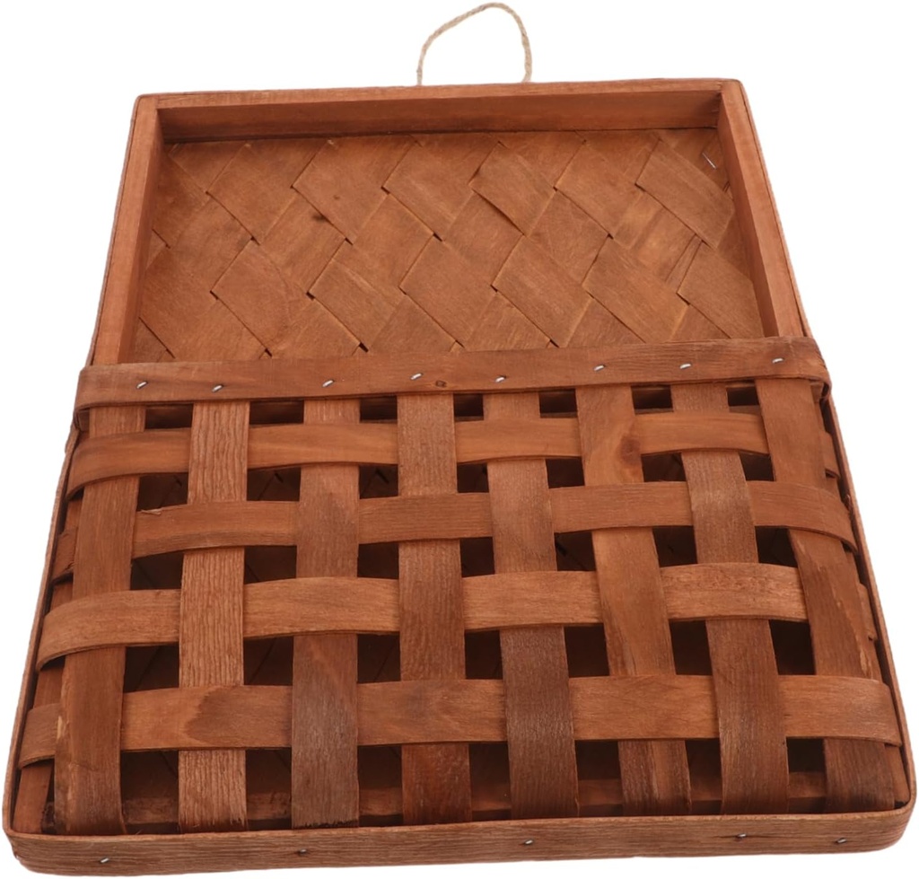 Wall-Mounted Hanging Storage Basket for Kitchen and Home Decor Natural Design Versatile Indoor Flower Arrangement and Organizer for Homestays and Offices