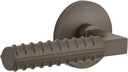 Viaggio Titanium Gray 626125 Circolo Rosette Contempo Rebar Lever, Single Dummy-Backset