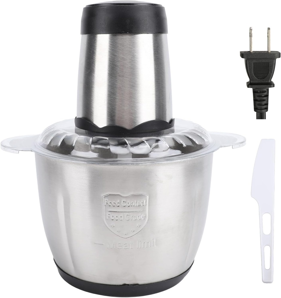 Food Processor 300W Pure Copper Motor Highly Efficient 3L Stainless Steel Electric Meat Grinder HOME KITCHEN