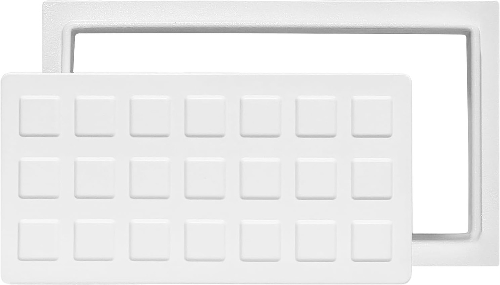 ICC-ES Crawl Space Insulated Flood Vent - Fits 8" H x 16" W Openings - Superior Insulation and Optimal Protection (White)