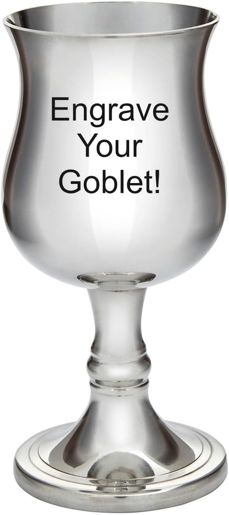 Wentworth Pewter - Small Georgian Pewter Goblet White Wine (Customized)
