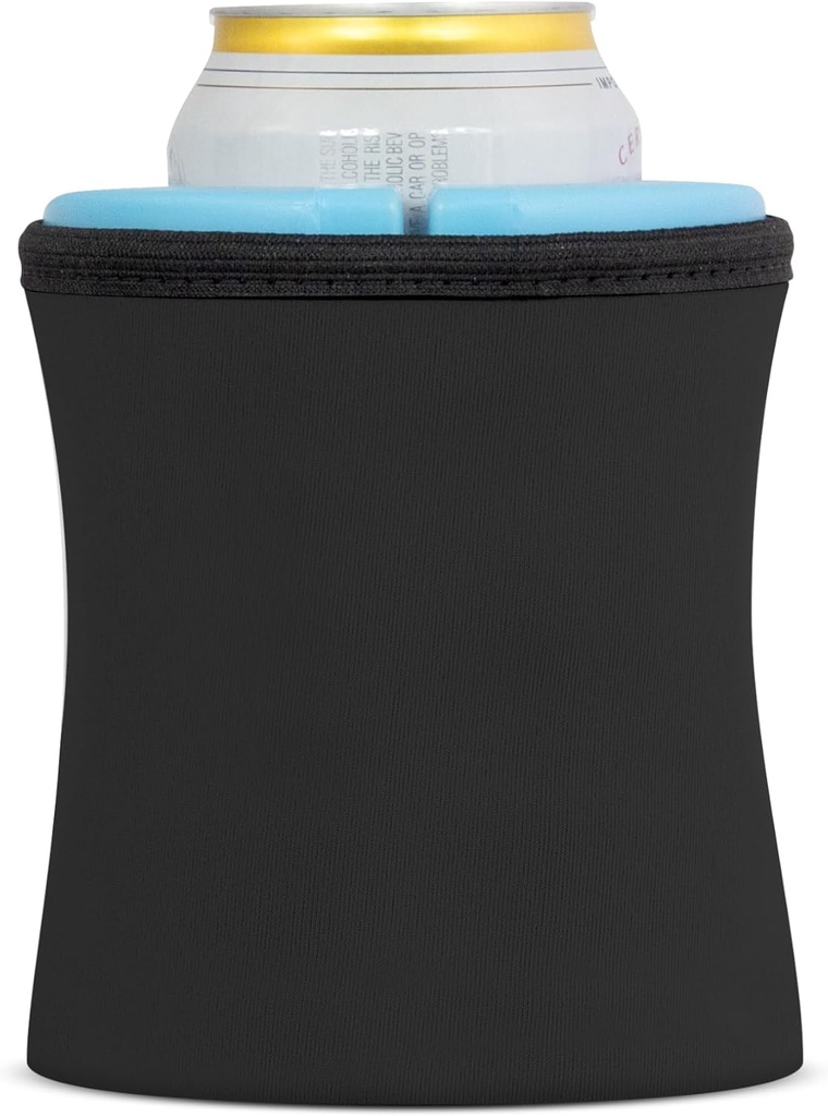 iCube Wrapsulator for 12oz. Regular Cans by CaddyO (Black)