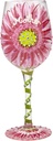 Designs by Lolita “Mom’s Love in Bloom” Hand-painted Artisan Wine Glass, 15 oz.