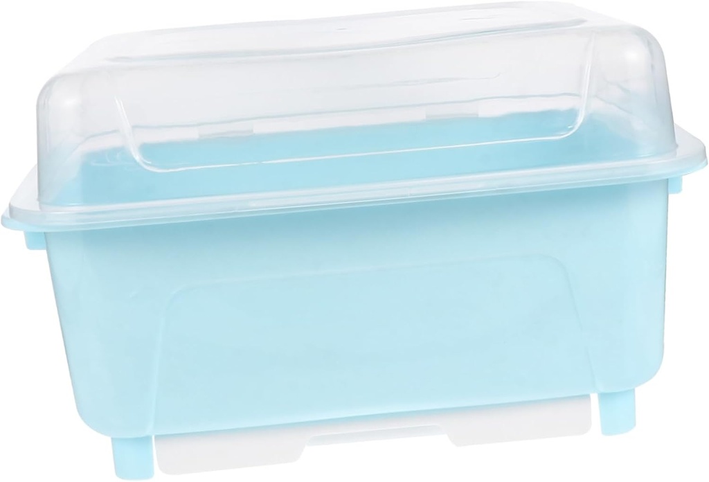 Dishware Holder Cutlery Draining Box Cover Multifunctional Kitchen Tableware Organizer for Bowls Chopsticks Spoons and Forks Compact Storage for Sundries and Utensils