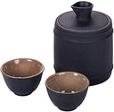 Japanese Sake Set Sake Set 4 Pieces Quaint Ceramics Wine Glasses Set for Cold/Warm/Shochu/Tea Warmer