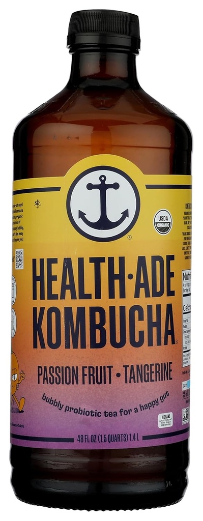 Health Ade Organic Passion Fruit Tangerine Kombucha, 48 Fz