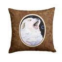 Caroline's Treasures SS8942PW1414 Great Pyrenees Fabric Decorative Pillow Machine Washable, Indoor Outdoor Decorative Pillow for Couch, Bed or Patio, 14Hx14W