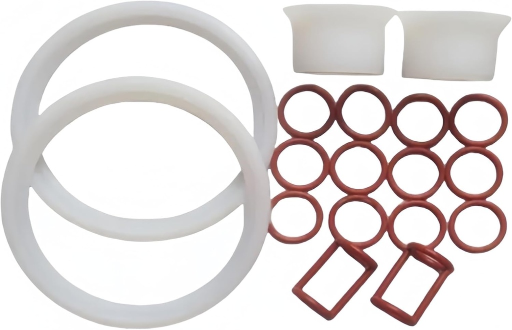 18 In 1 Seal Rings Parts Horn Shaped Sealing Tubes Fittings,Compatible for ZM Ice Cream Maker,Compatible for MK Soft Serve Machines accessories
