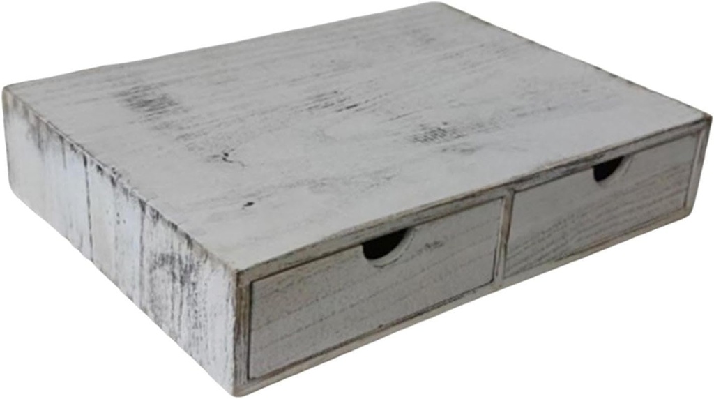 Coffee Pod Holder Countertop Storage Coffee Maker Machine Stand Vintage Wooden Organizer for Office Counter Home Bar Kitchen, Retro