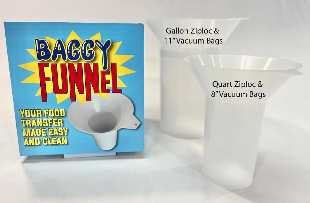 Best Food Transfer Tool for Easy Bagging and Storage, Quart and Gallon Size