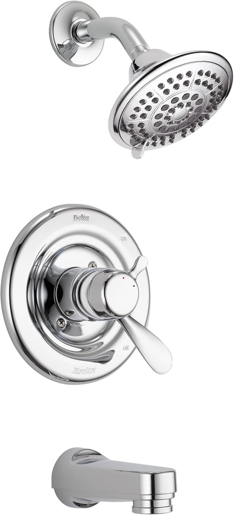 DELTA FAUCET T17430 Classic Tub & Shower, 4.45 x 8.00 x 10.15 inches, Chrome
