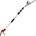 5.4-14.8 FT Tree Pruner Extendable 4 Sections, Telescopic Cut and Hold Trimmers Pole Saws Trimming Long Reach Pruning Shears Branch Cutter Clipper Bypass Lopper Fruit Picker