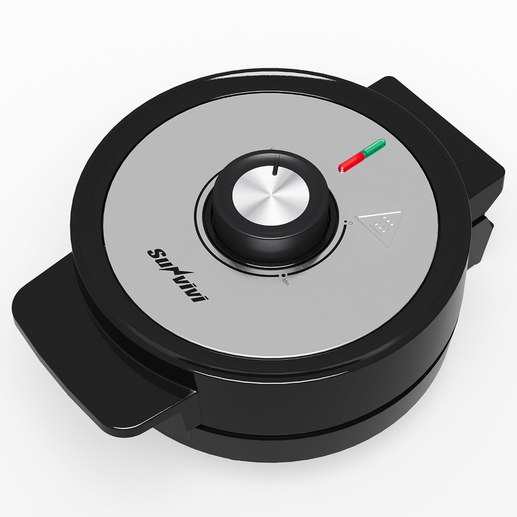 SUNVIVIPRO Heart Belgian Waffle Maker: Electric Waffle Machine with Adjustable Browning Control, Waffle Iron with Nonstick Plates Easy Cleanup, Breakfast Maker for Kids and Families, Stainless Steel