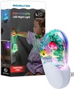 Lights By Night Tropical Aqualites LED Night, Plug-in, Color Changing, Light Sensing, Auto On/Off, for Kids, Under the sea, Fish, Bedroom, Bathroom, Playroom, 10908