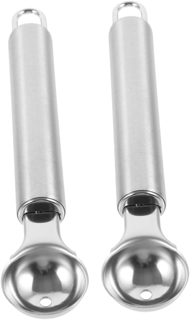 Cabilock 2pcs Melon Baller Scoop Fruit Scooper for Watermelon Ice Cream Kitchen Tool for Dessert Fruit Dishes