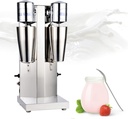 Stainless Steel Electric Milkshake Mixer, Double Head Electric Drink Mixer Drink Maker Kitchen Food Processor Cocktail Tea Drink Mixer Smoothie Malt