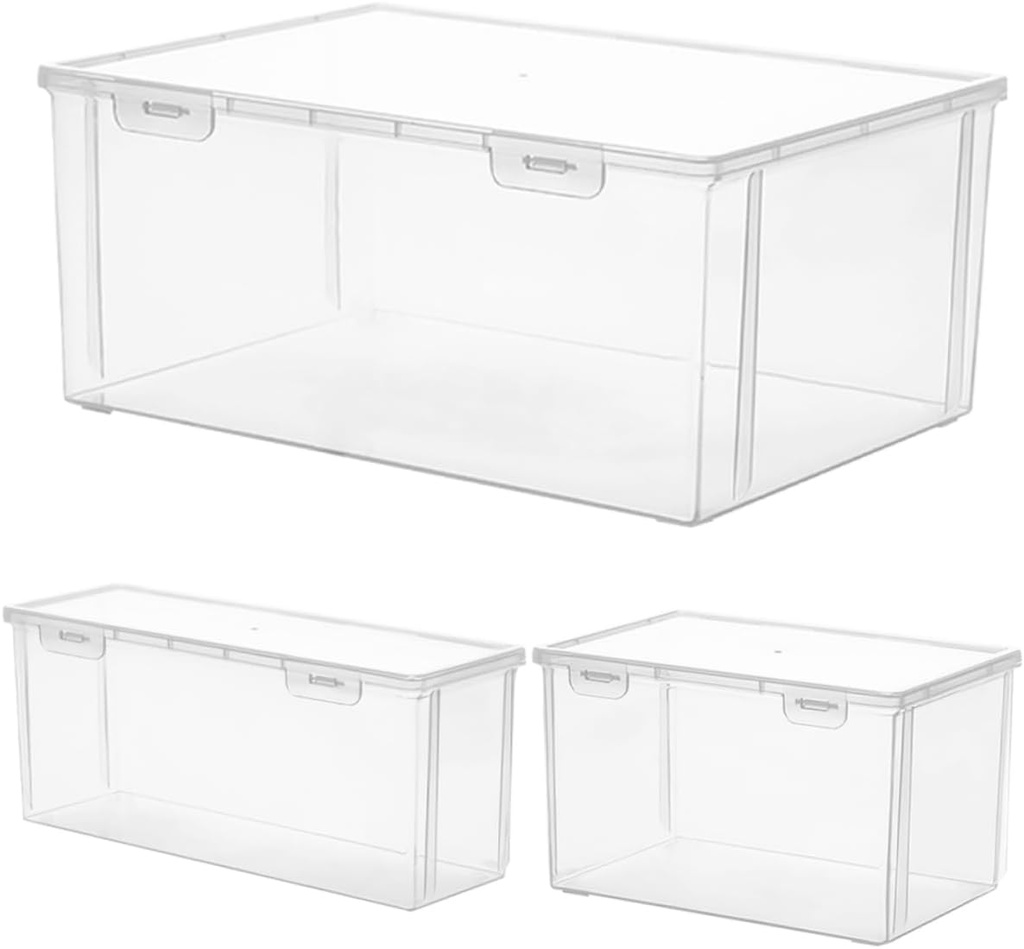 3pcs Stylish Bread Loaf Storage Container Airtight Bread Box Dispenser for Kitchen