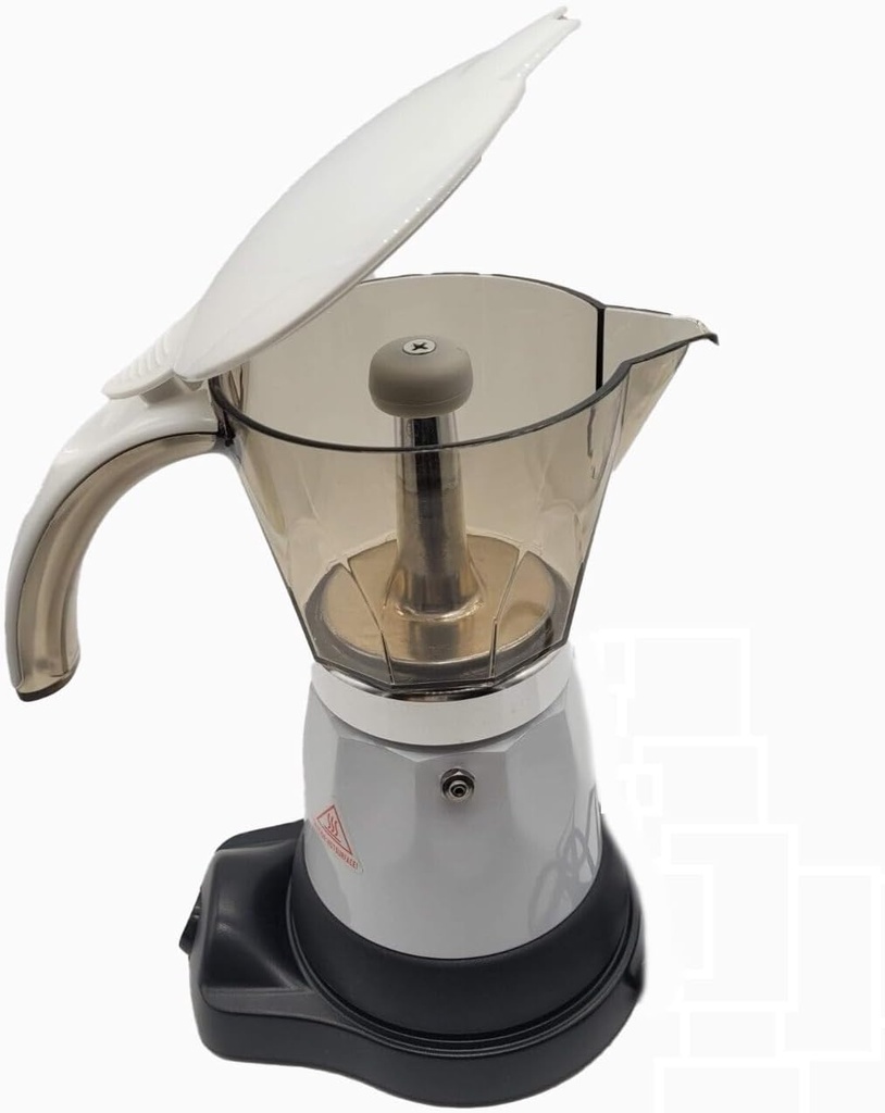 Bene Casa Portable Espresso Coffee Maker, 3 Cup, White