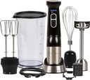 Emeril Everyday Blender & Beyond Immersion Hand Blender, Cordless with Charging Station, Whisk and Double Beater Included.