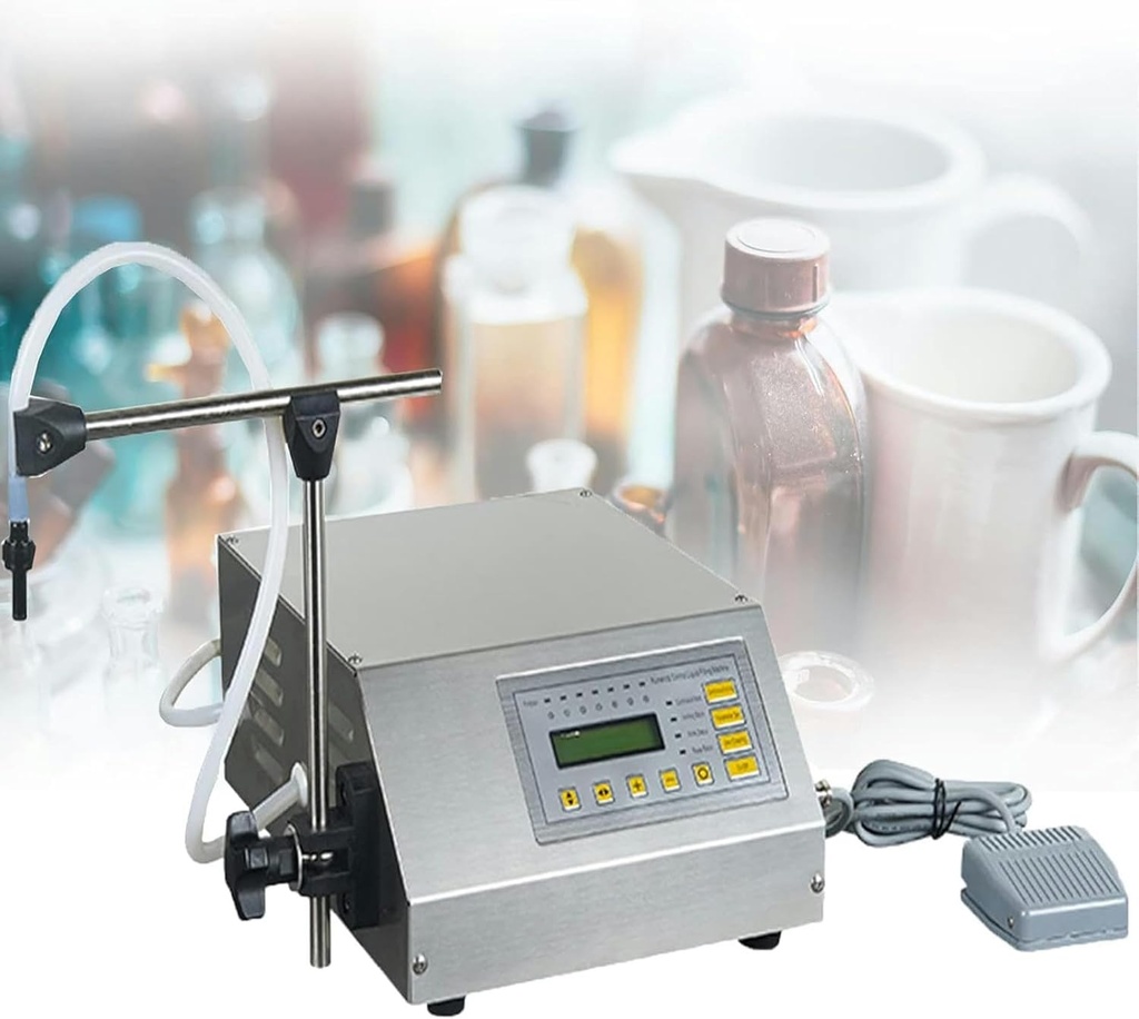 Automatic Fluid Filling Machine, Automatic Stainless Steel Automatic Filling Machine, High Precision Filled, for Perfumes, Liquids, Cosmetics, Juices