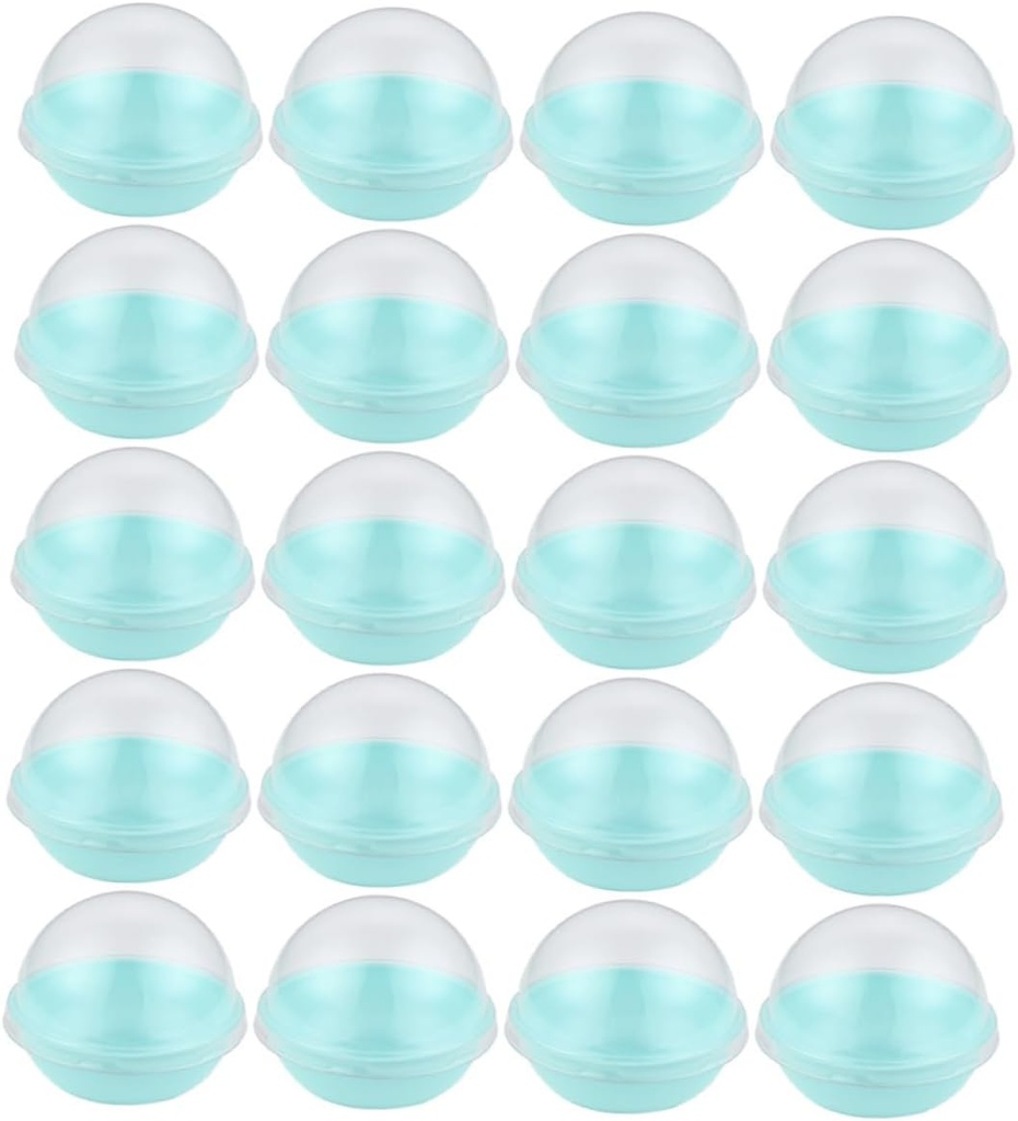 50Pcs Plastic Moon Cake Box Lid Dome Dessert Wrapping Box for Baking and Party Favors Packaging for Macarons and Pastries