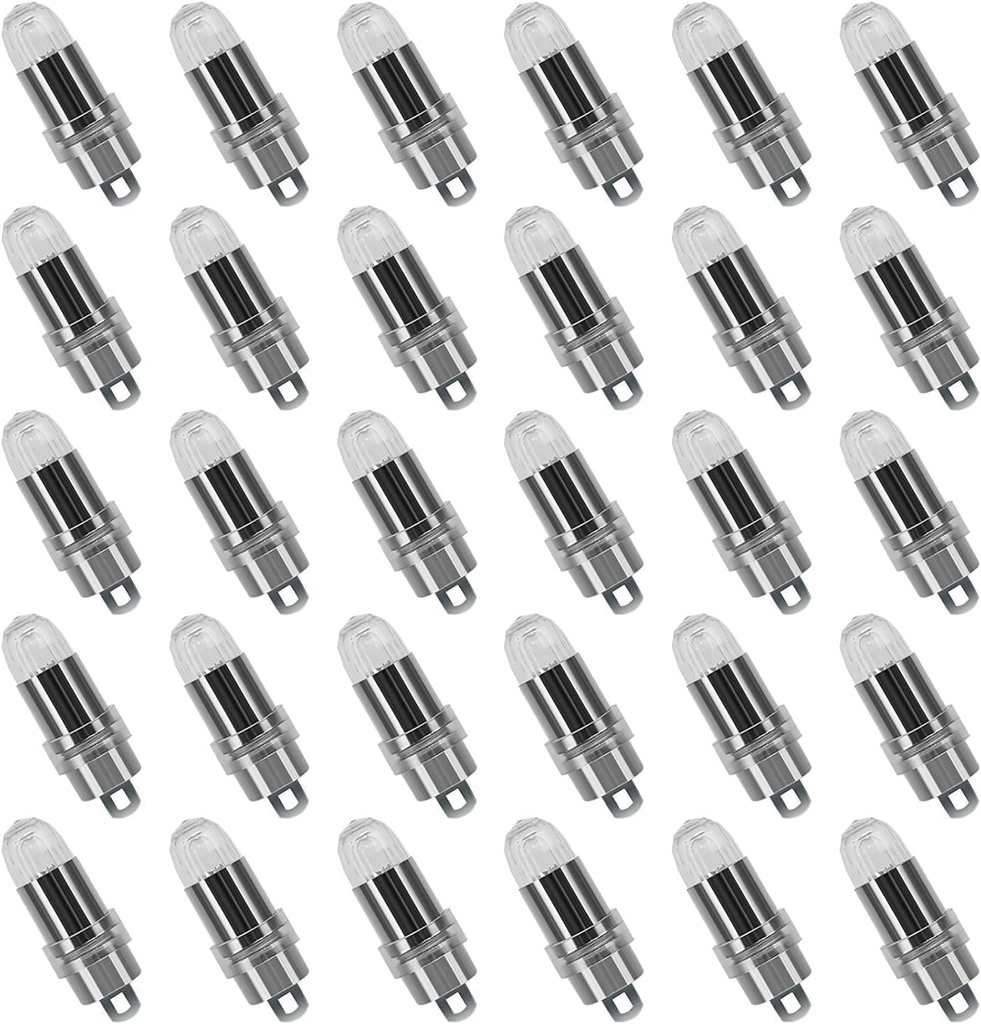 30x Battery Operated LED Party Lights Seasonal Lighting for Balloons Paper Lanterns, Waterproof - Warm White