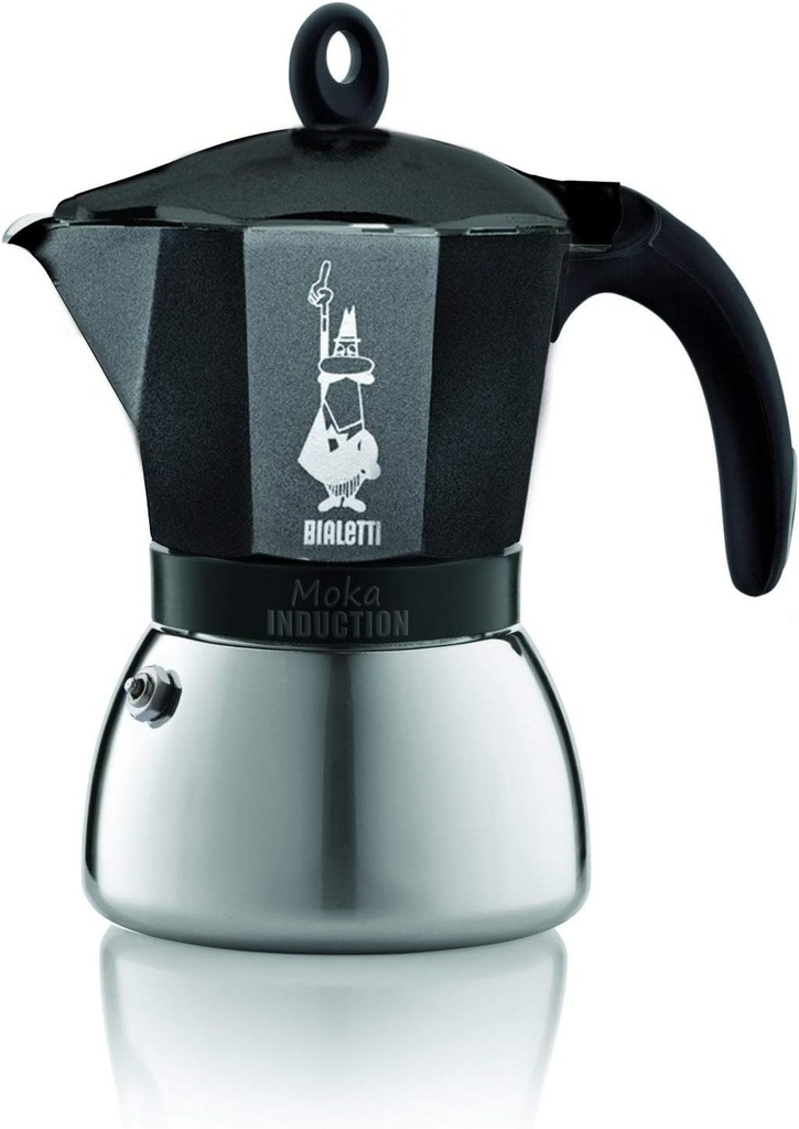 Bialetti 4823 Moka Induction Espresso Maker, Anthracite