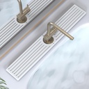 Stone Faucet Mat for Kitchen Sink, Water Absorbing Sink Water Splash Guard, Fast-Drying Kitchen Sink Faucet Mat, Durable Protector and Stone Drying Mat for Kitchen Counter Bathroom Sink