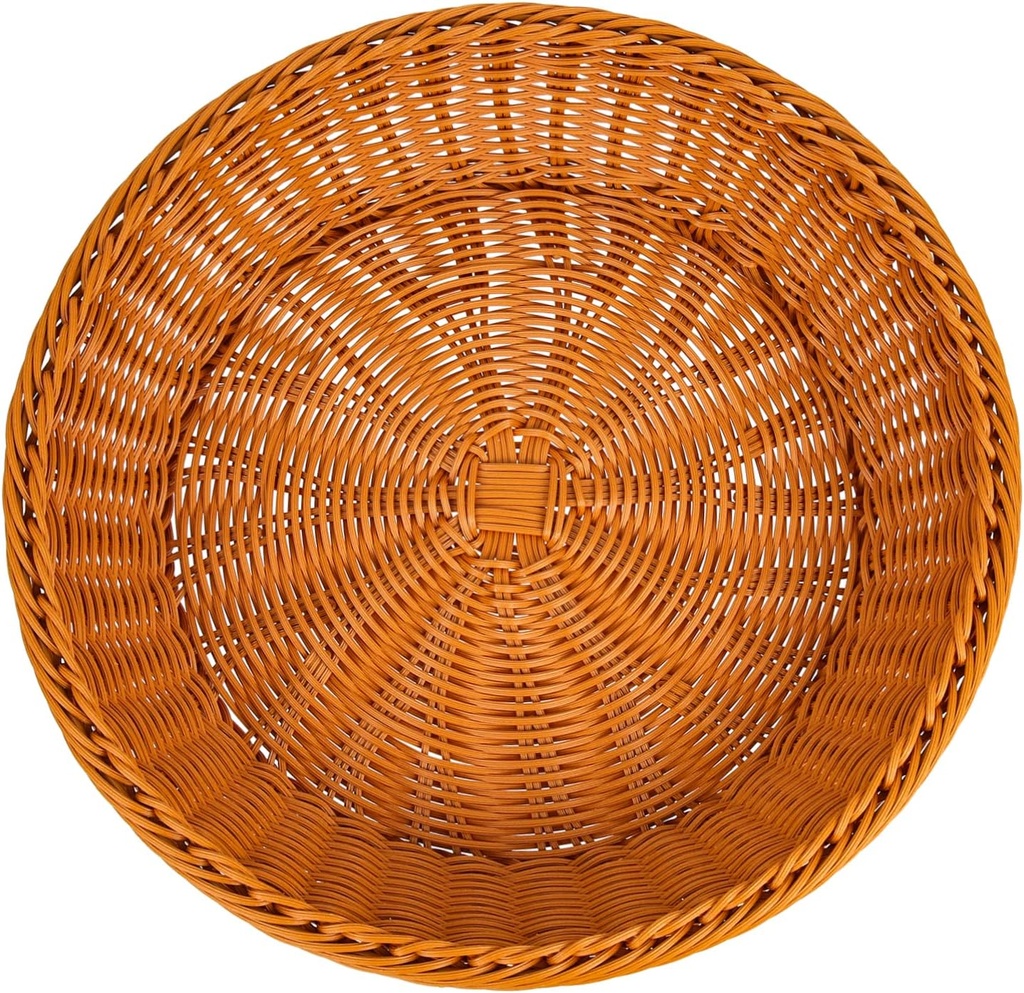 Cabilock Bread Box Reusable Food Baskets Rattan Basket Imitation Rattan Desktop Decor Storage Container