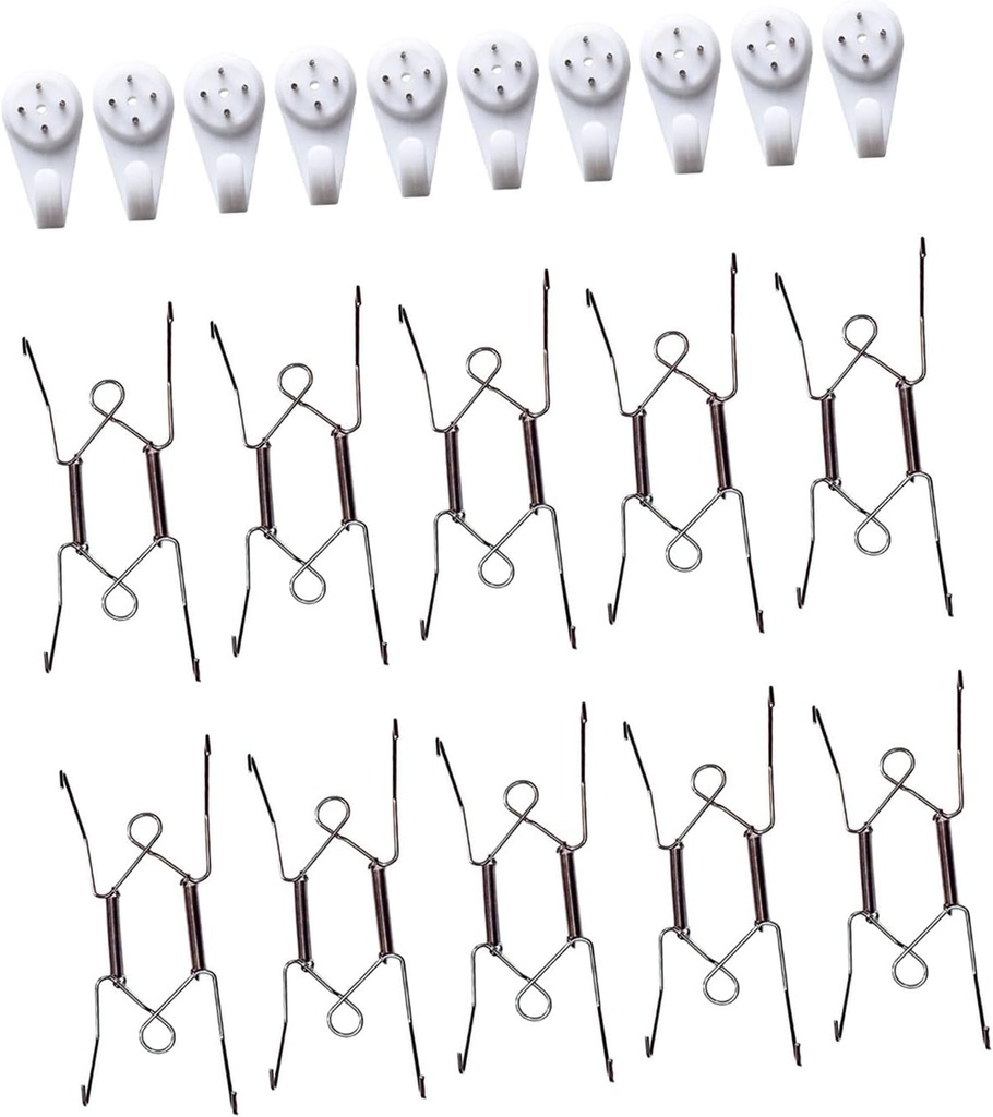 20x Mountable Plate Hanger Decorative Wire Plate Hangers for Decorative Plates and Art in Various Sizes Plate Display Hanger, 6Inch