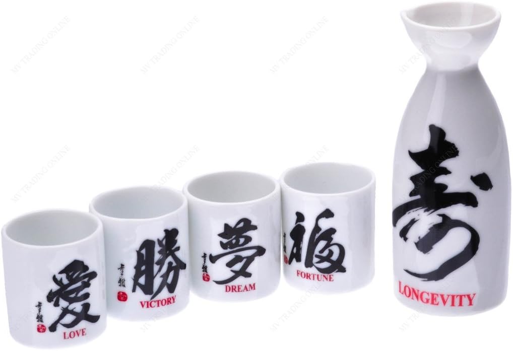 Kafuh MT8/K 5 Pieces Japanese Ceramic Sake Set