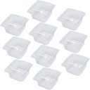 ABOOFAN 10pcs Clear Cupcake Bakery Boxes Lids Transparent Dessert Containers Muffins and Cakes Sturdy Pet Packaging for Home Grocery Catering Use