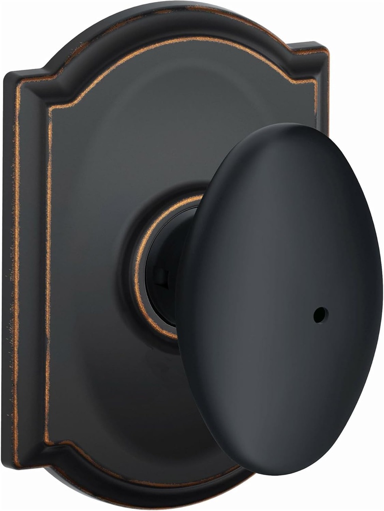 Schlage F40SIE716CAM Schlage F40-SIE-CAM Siena Privacy Door Knob Set with Decorative Camelot Trim