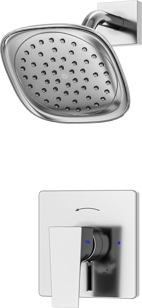 Verity Single Handle Wall Mounted Shower Trim Kit with Diverter Lever (Valve Not Included) 2.0 GPM