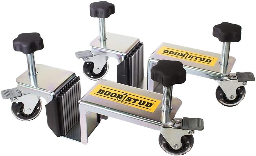 Door Stud Pro Series Door Installation Hardware Tool Kit for 1-3/8" and 1-3/4" Pre-Hung, Slab, and Front Doors - The Single Person, Hands-Free Door Install Kit - Discontinued